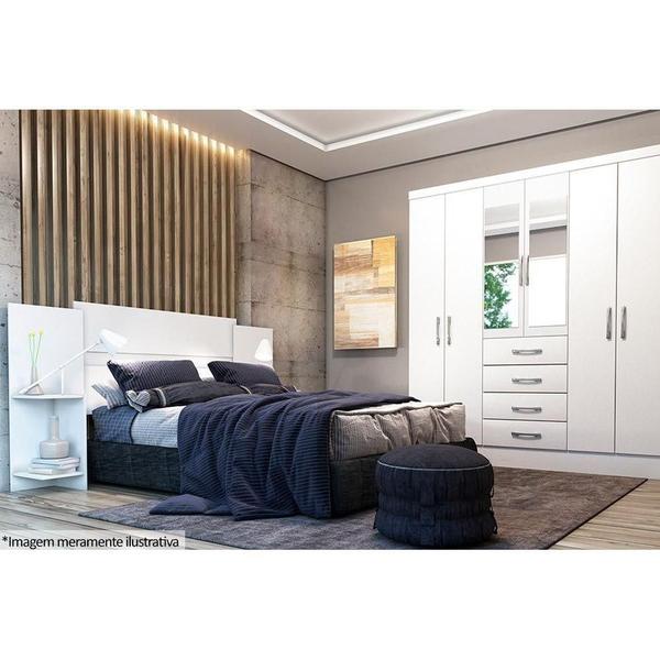 Imagem de Painel de Cama Box Casal Tcil Arizona Branco