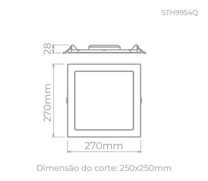 Imagem de Painel de embutir eco 24w - sth9954q