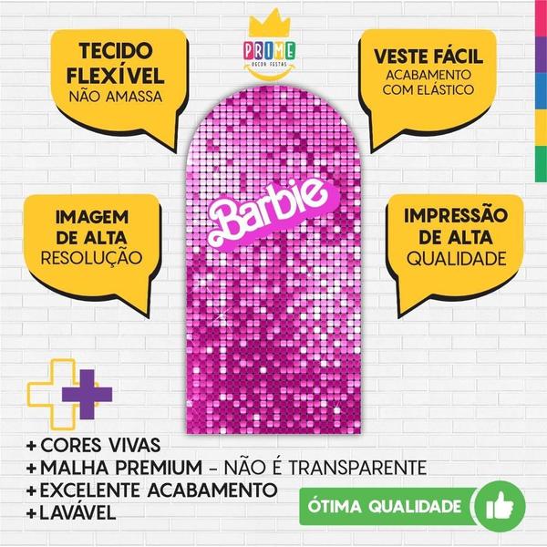 Imagem de Painel De Festa Decorativo Romano Barbie 180Cm X 90Cm