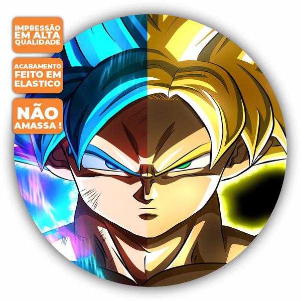 Imagem de Painel de Festa Redondo Tecido Sublimado 3D Dragon Ball