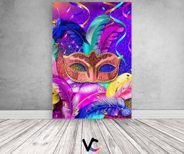 Imagem de Painel De Festa Vertical 1,50 x 2,20 - Carnaval Efeito Glitter Colorido 019