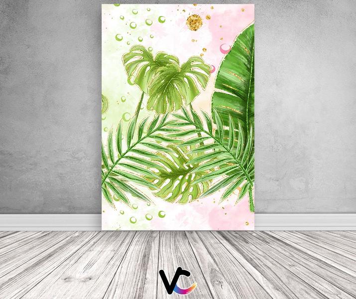 Imagem de Painel De Festa Vertical 1,50 x 2,20 -  Flamingo Tropical Rosa 009