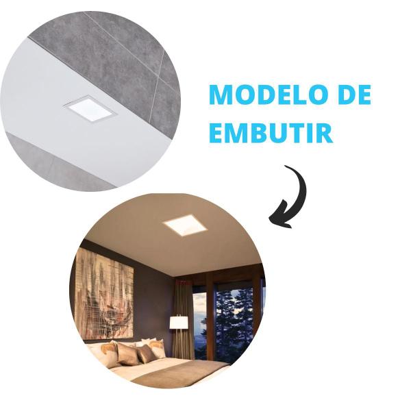 Imagem de Painel de Led 12w Quadrado Embutir Branco - Taschibra