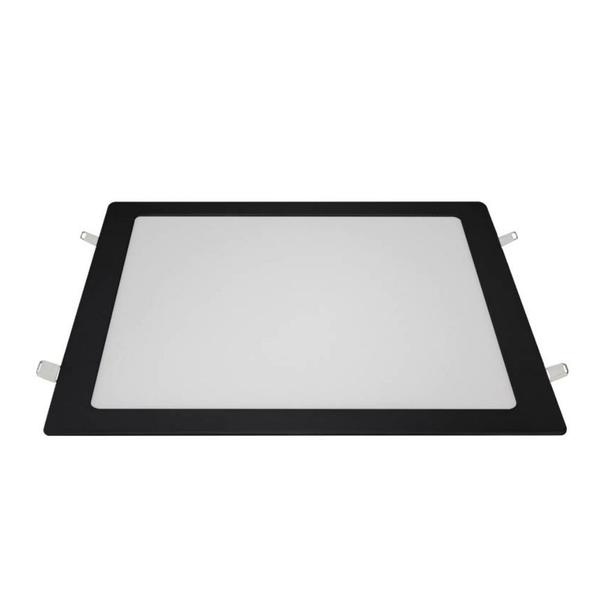 Imagem de Painel de Led Blumenau Quadrado Embutir 24W Bivolt Preto