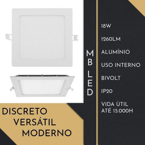 Imagem de Painel De Led Embutir 18w Luz Amarela - MBled