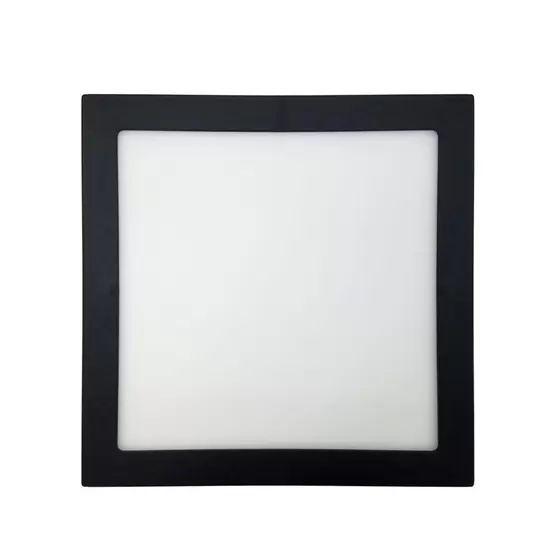 Imagem de Painel de Led Preto 24w Sobrepor Quadrado Bronzearte