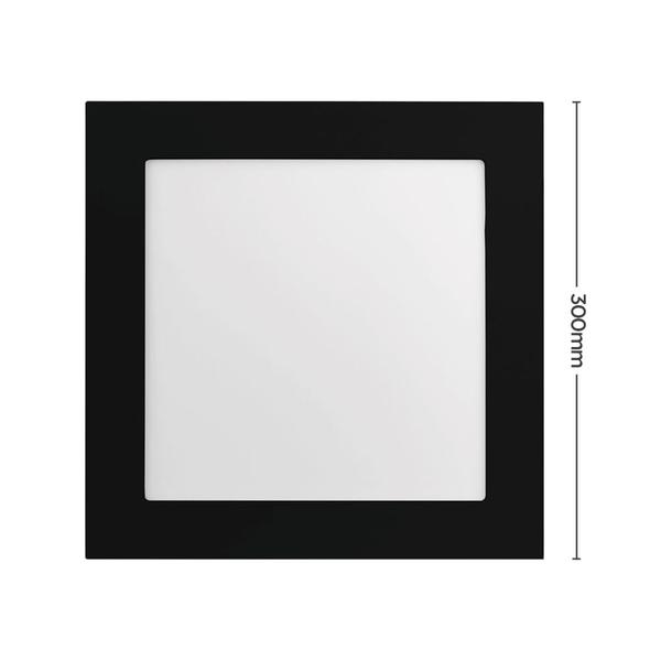 Imagem de Painel de Led Save Energy Quadrado de Embutir 25W Bivolt Jet Black