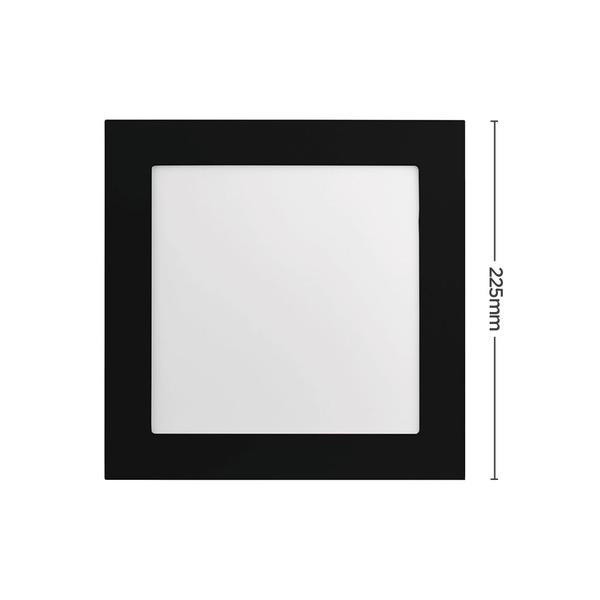 Imagem de Painel de Led Save Energy Slim Quadrado de Embutir 20W Bivolt Jet Black 5700K