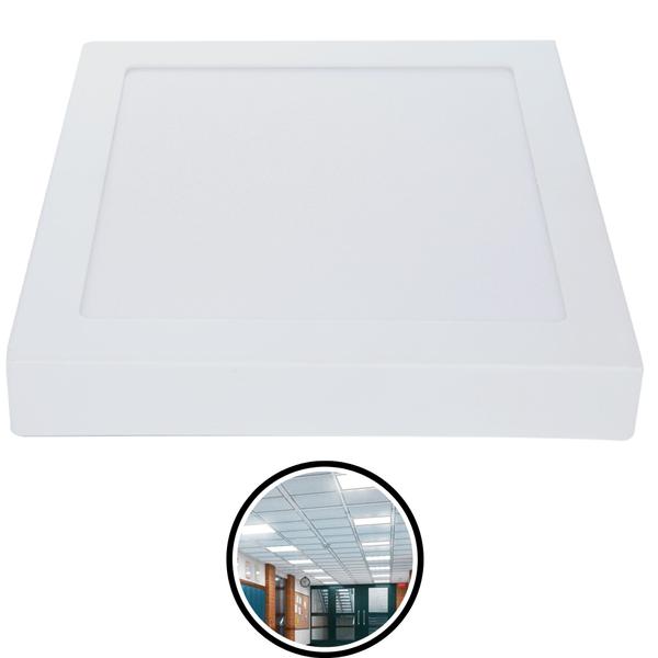 Imagem de Painel de Led Sobrepor Quadrado Bivolt 12x12 6w 360 Lumens Branca Avant