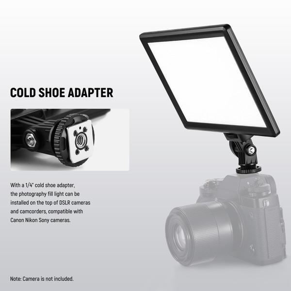 Painel de luz de vídeo LED Neewer NL-116AI com tripé e bateria Imagem de Painel de luz de vídeo LED Neewer NL-116AI com tripé e bateria