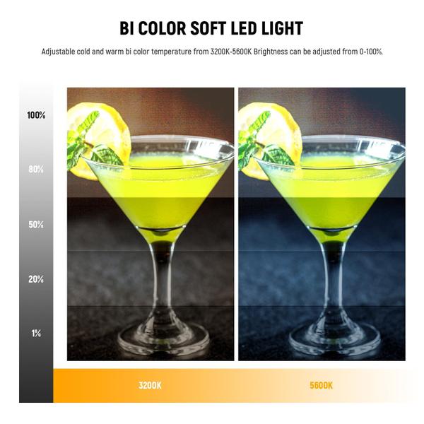 Painel de luz de vídeo LED Neewer NL-116AI com tripé e bateria Imagem de Painel de luz de vídeo LED Neewer NL-116AI com tripé e bateria