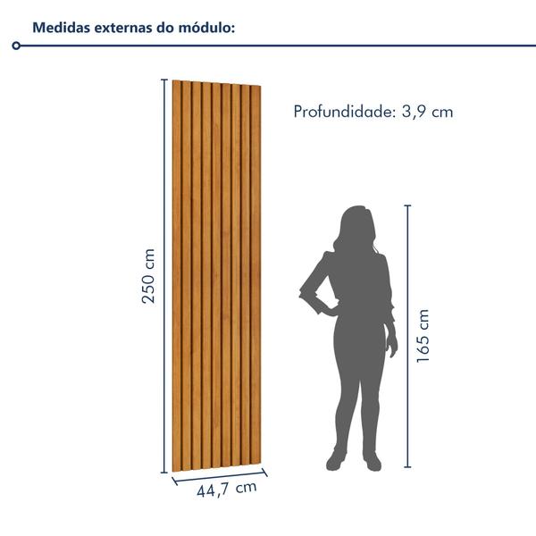 Imagem de Painel de Tv Extensão Ripado Paris 250