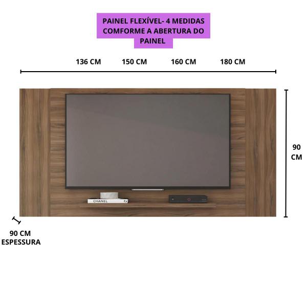 Imagem de Painel de TV MDP Resistente e Durável Pintura UV Fosca