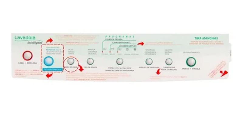 Painel Decorativo Adesivo Lavadora Brastemp 326013040 Bwq22d - CP / ERS / Burdog Imagem de Painel Decorativo Adesivo Lavadora Brastemp 326013040 Bwq22d