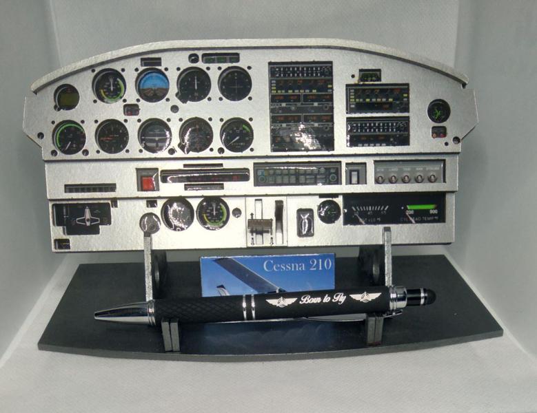 Imagem de Painel Decorativo Avião Simulando Inst. Cessna 210