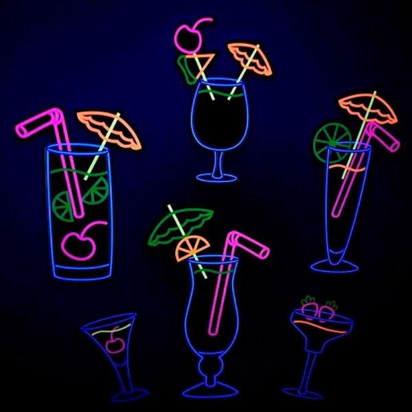 Imagem de Painel Decorativo Drinks Neon - Reino das Festas