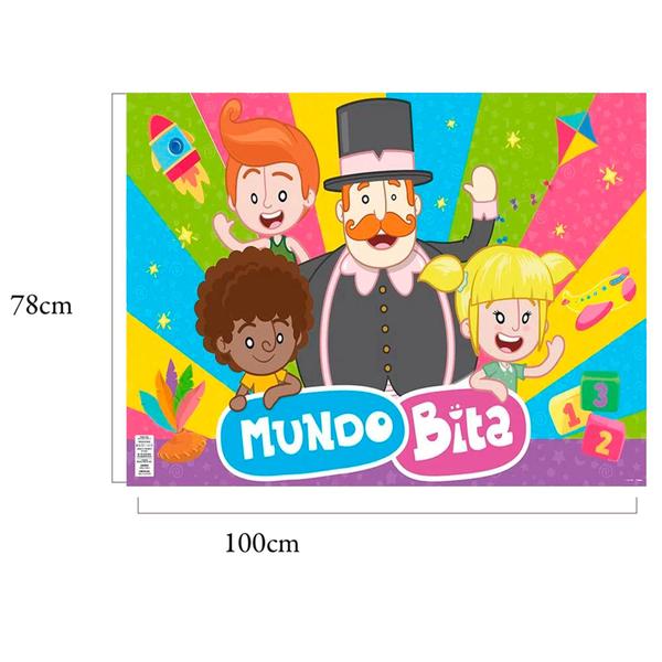 Imagem de Painel Decorativo festa Mundo Bita COR MAIS VIVA Aniversário