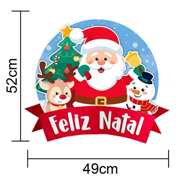 Imagem de Painel Decorativo Natal Papai Noel Rena E.V.A