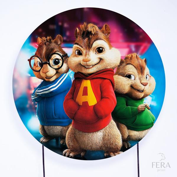 Imagem de Painel Decorativo para Festa 1,50 metros Vesti Fácil com Elástico Alvin e os Esquilos - Fera Print