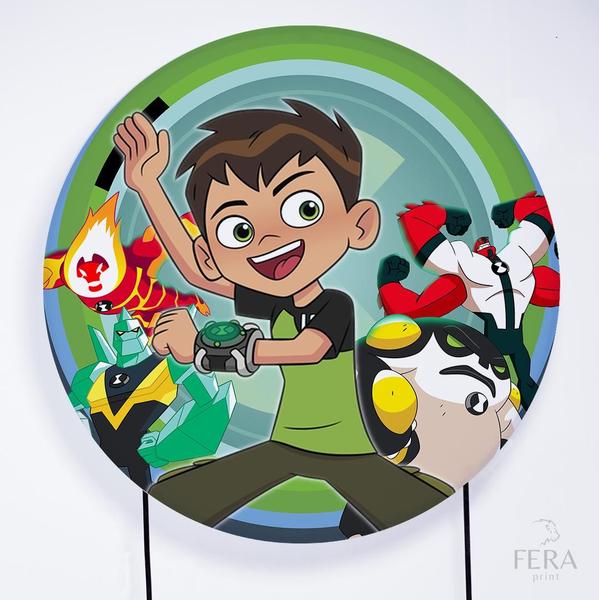 Imagem de Painel Decorativo para Festa 1,50x1,50 metros Vesti Fácil com Elástico Ben 10 - Fera Print