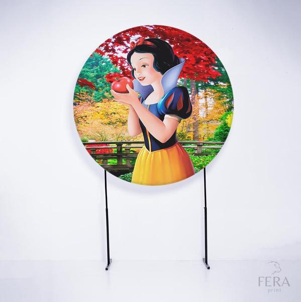 Imagem de Painel Decorativo para Festa 1,50x1,50 metros Vesti Fácil com Elástico Branca de Neve - Fera Print