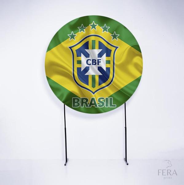 Imagem de Painel Decorativo para Festa 1,50x1,50 metros Vesti Fácil com Elástico Brasil - Fera Print