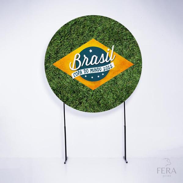 Imagem de Painel Decorativo para Festa 1,50x1,50 metros Vesti Fácil com Elástico Brasil - Fera Print