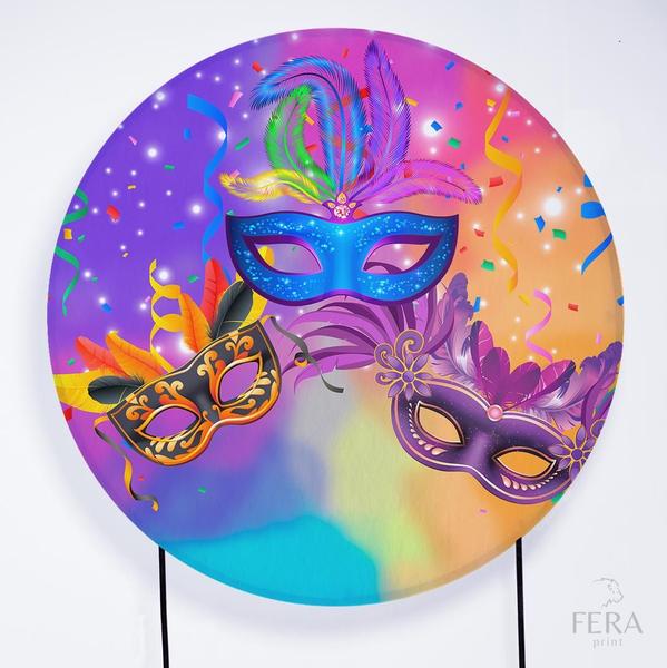 Imagem de Painel Decorativo para Festa 1,50x1,50 metros Vesti Fácil com Elástico Carnaval - Fera Print