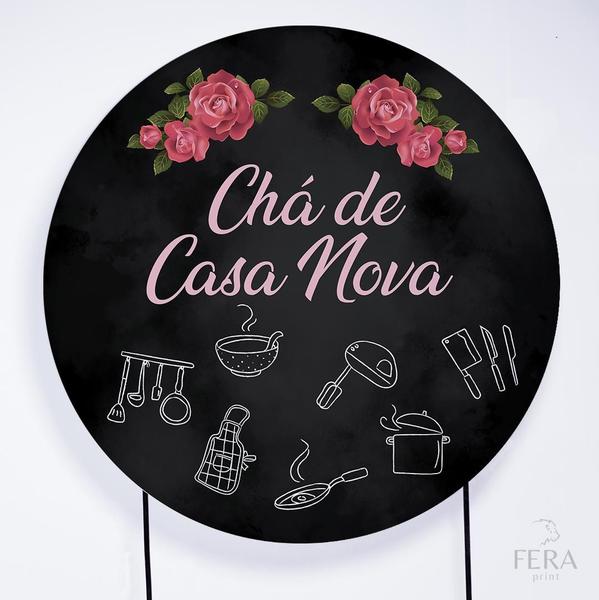 Imagem de Painel Decorativo para Festa 1,50x1,50 metros Vesti Fácil com Elástico Chá de Cozinha- Fera Print