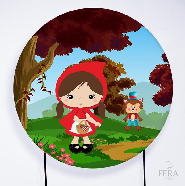 Imagem de Painel Decorativo para Festa 1,50x1,50 metros Vesti Fácil com Elástico Chapeuzinho Vermelho- Fera Print