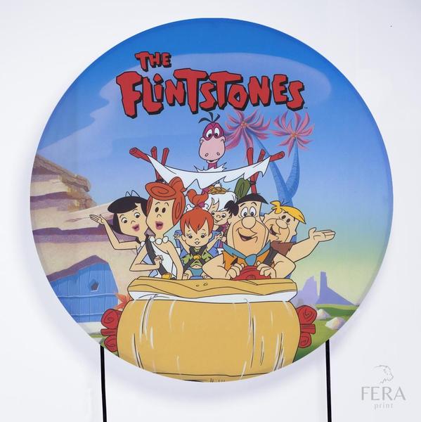 Imagem de Painel Decorativo para Festa 1,50x1,50 metros Vesti Fácil com Elástico Flintstones - Fera Print