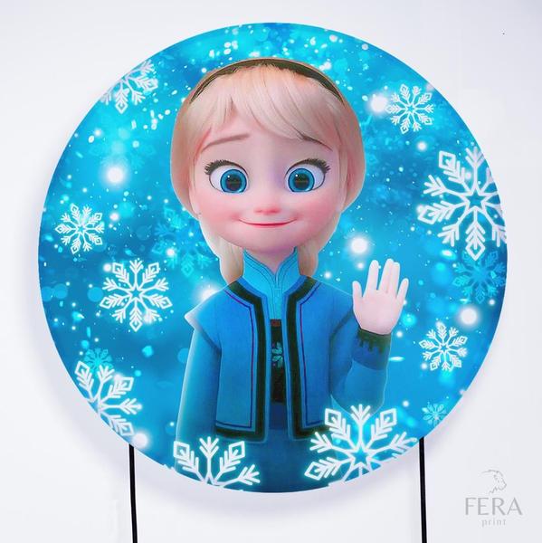 Imagem de Painel Decorativo para Festa 1,50x1,50 metros Vesti Fácil com Elástico Frozen - Fera Print