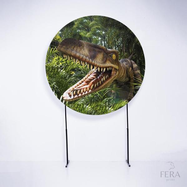 Imagem de Painel Decorativo para Festa 1,50x1,50 metros Vesti Fácil com Elástico Jurassic Park - Fera Print