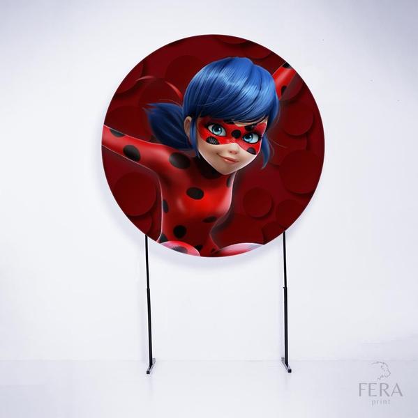 Imagem de Painel Decorativo para Festa 1,50x1,50 metros Vesti Fácil com Elástico LadyBug - Fera Print