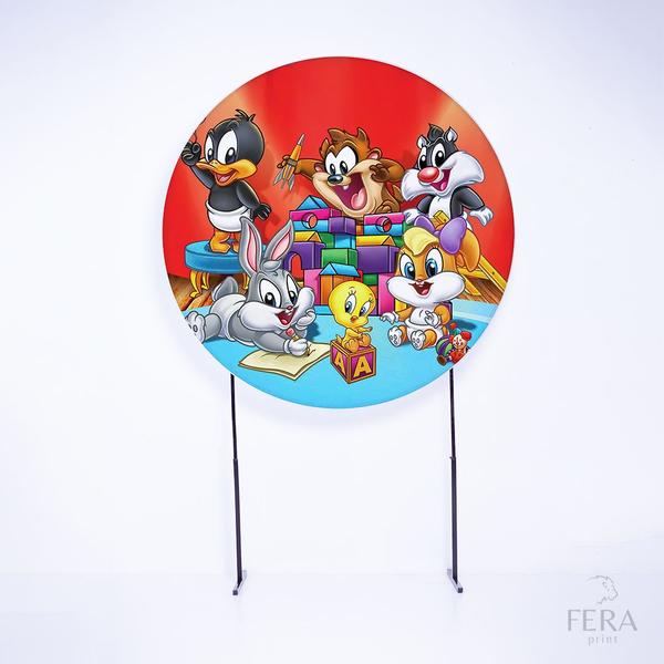 Imagem de Painel Decorativo para Festa 1,50x1,50 metros Vesti Fácil com Elástico Looney Tunes - Fera Print