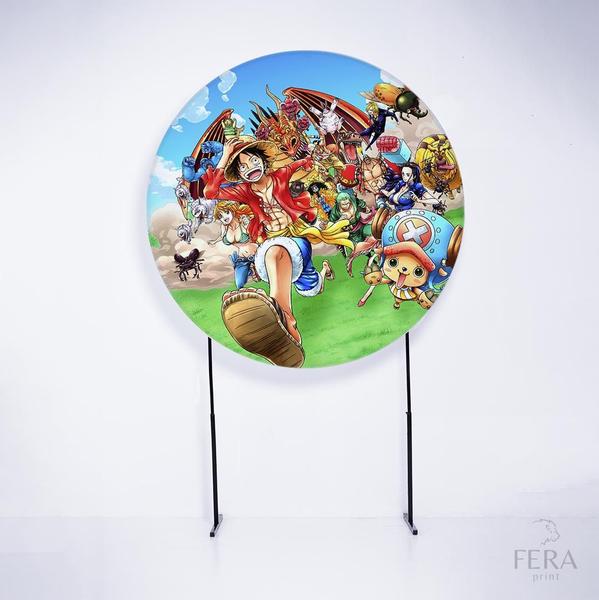 Imagem de Painel Decorativo para Festa 1,50x1,50 metros Vesti Fácil com Elástico One Piece - Fera Print