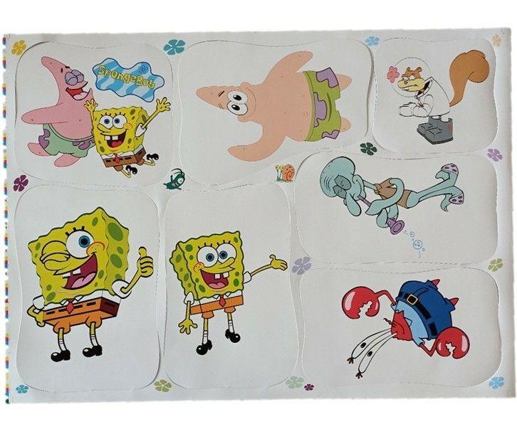 Imagem de Painel Decorativo Pratica Bob esponja 3un