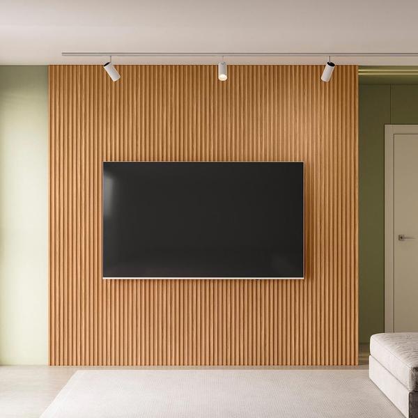 Imagem de Painel Decorativo Ripado para Parede Mahalo 260x250 MDP Nature G77 - Gran Belo