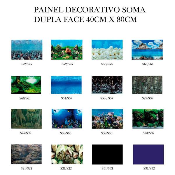 Imagem de Painel decorativo soma dupla face-s53s56-40cmx80cm