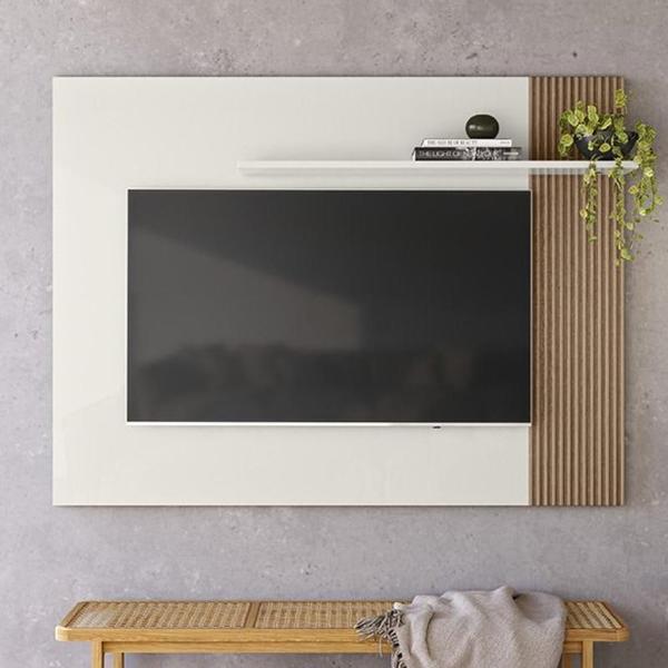 Imagem de Painel Demadero para TV de até 40 - Off White/Natural