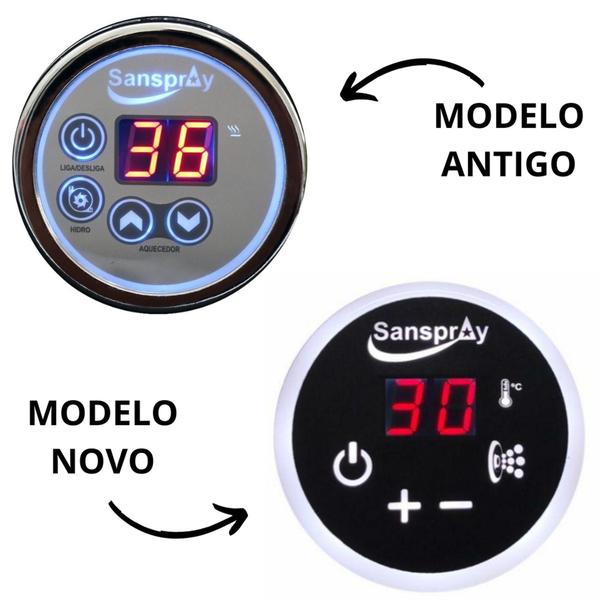 Imagem de Painel Digital Marcador Temp Aquecedor Sanspray 3 Funções