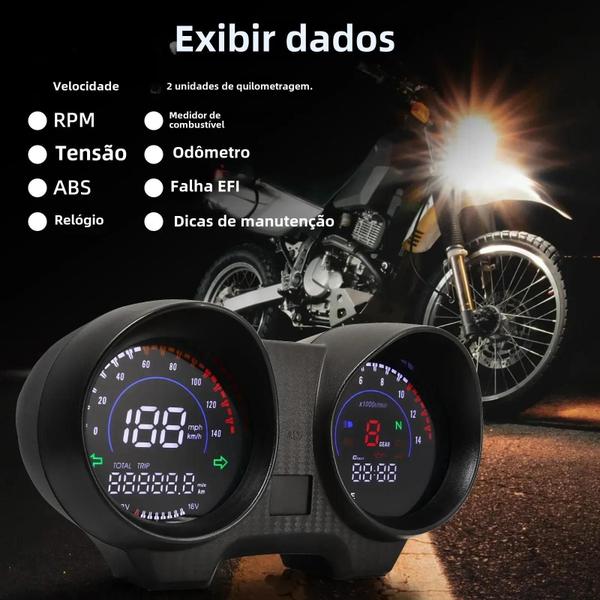 Imagem de Painel Digital para Honda Titan 150/CG 150/Fan 150 - RPM, Velocímetro e Odômetro