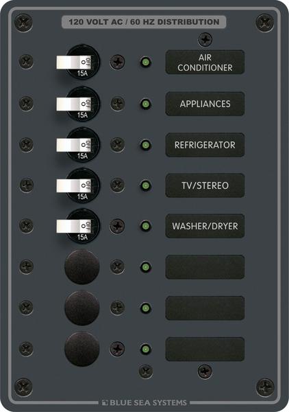 Imagem de Painel Distribuição AC 8 Posições Blue Sea 8059