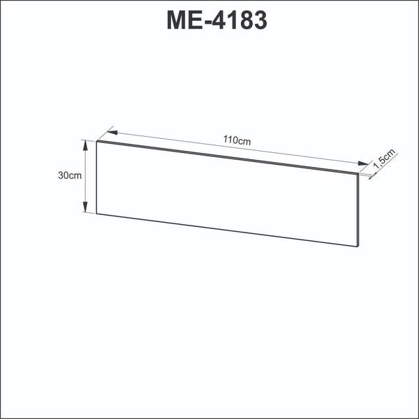 Imagem de Painel Divisor de Mesa 110cm Tecnomobili Preto - ME4183