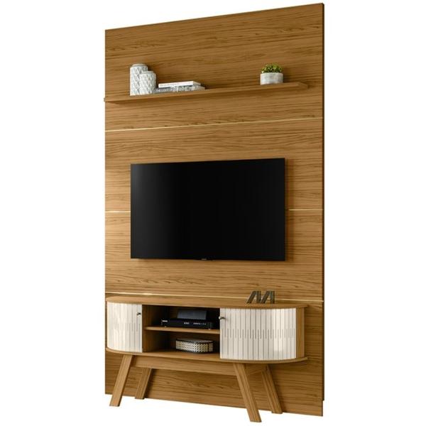 Imagem de Painel E Rack Piso Teto TV 65 244x154 cm 7141 Naturale Off White MDT