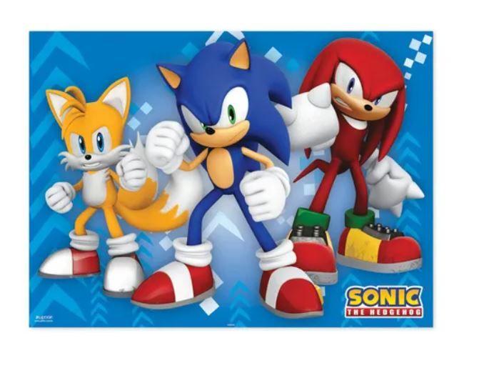 Imagem de Painel em TNT Sonic Decoração Aniversário - 01 unid