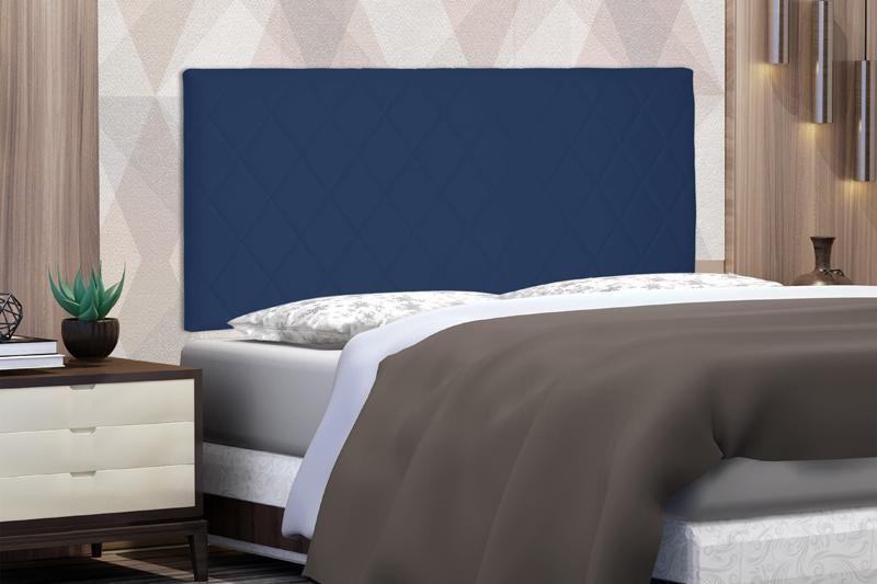 Imagem de Painel Esmeralda Suede Azul Queen 160cm - Spezzia