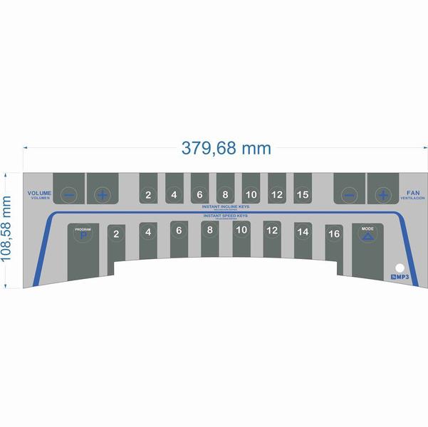 Imagem de Painel Esteira Athletic 4000T Central - Cód 3489