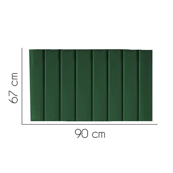 Imagem de Painel Estofada Carla 90cm Solteiro Para Cama Box Quarto Suede Verde - Gat Magazine