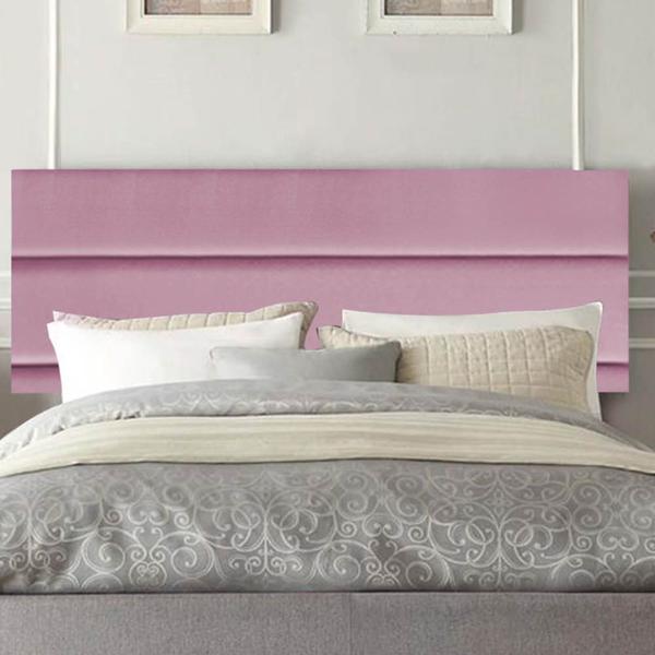 Imagem de Painel Estofada Turim 140 cm Casal Quarto para Cama Box Suede Rosa Bebê - KDAcanto Móveis